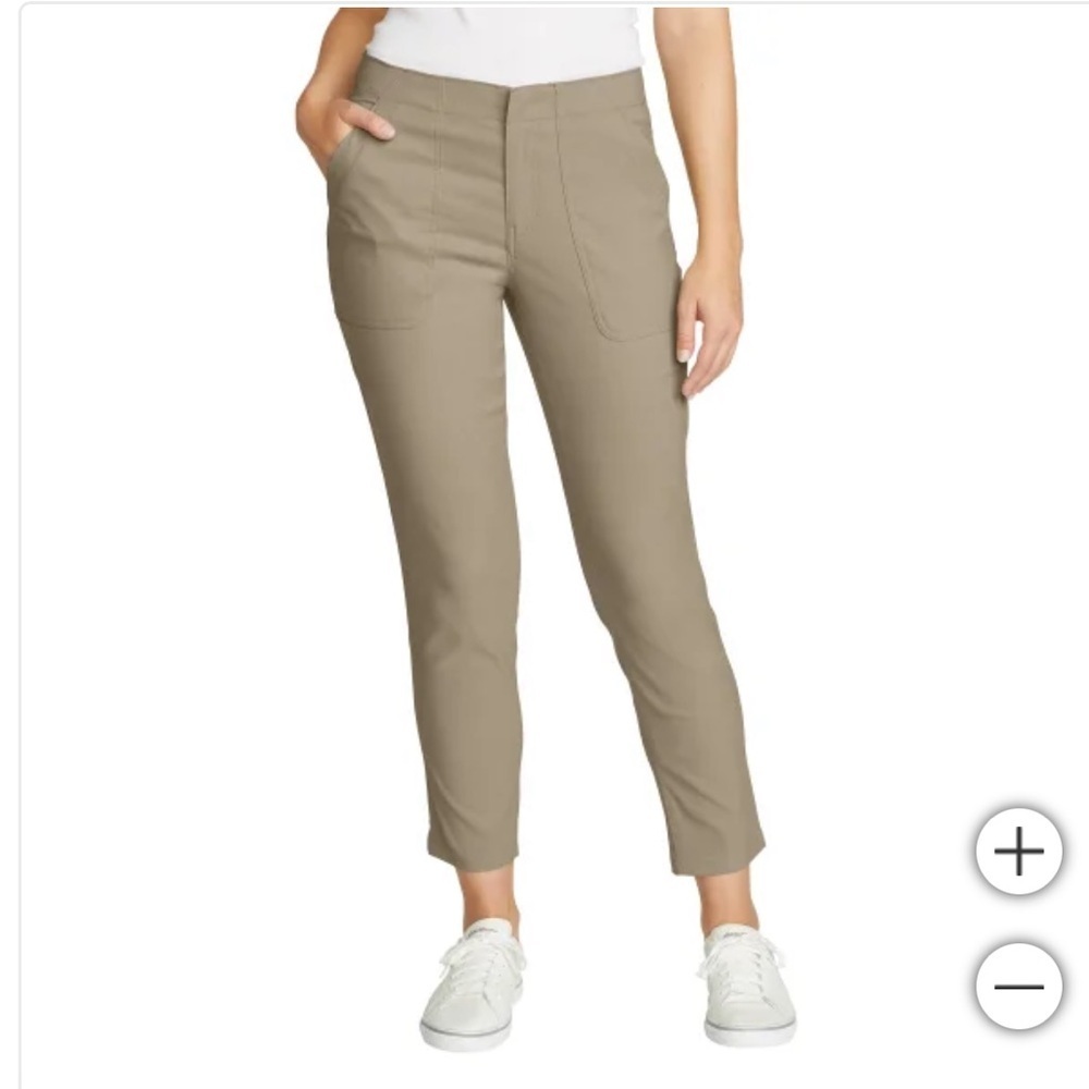 NWT Eddie Bauer Women's Horizon‎ ankle Pant tan hiking fishing outdoor